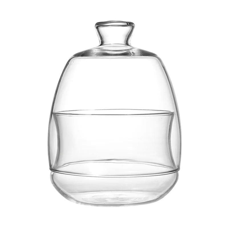 Borosilicate Glass Storage Jars with Lids - Heat Resistant Containers for Sugar
