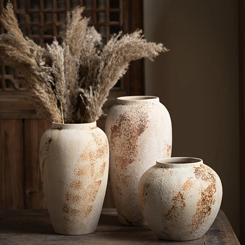 Elegant Retro Ceramic Flowerpot with White Spots — Exquisite Design Creates a Refined Atmosphere, Suitable for Various Types of Flowers, Unique Spotted Texture Adds a Classical Aesthetic, Perfectly Enhancing Your Home or Of