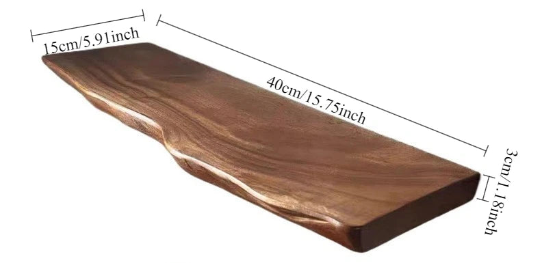Natural Solid Wood Floating Wall Shelf