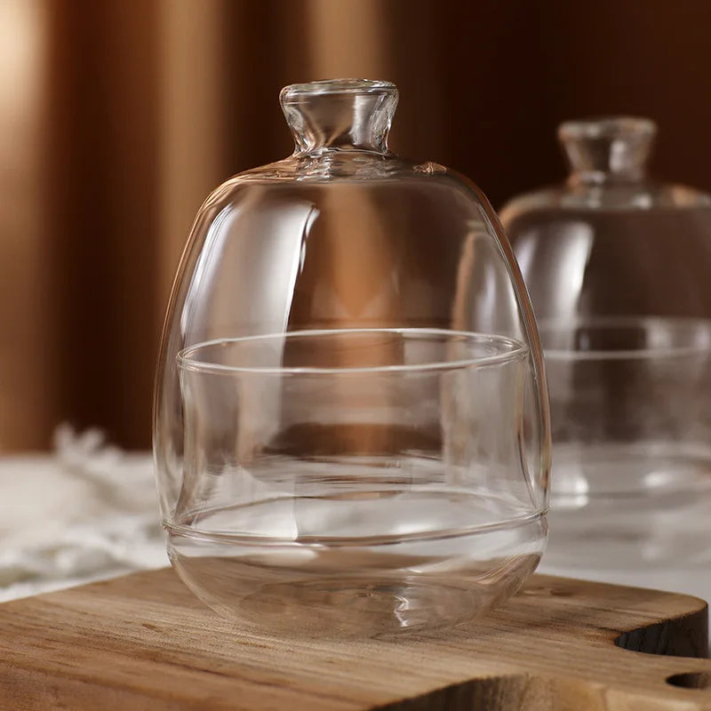 Borosilicate Glass Storage Jars with Lids - Heat Resistant Containers for Sugar