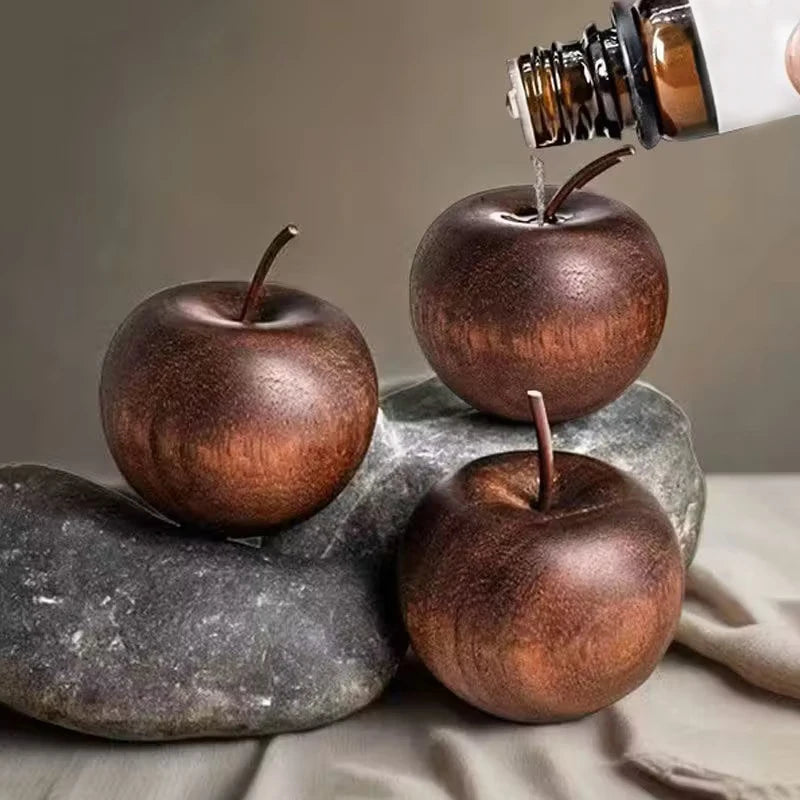 Minimalist Wooden Apple Diffuser — Aromatherapy Home & Car Décor