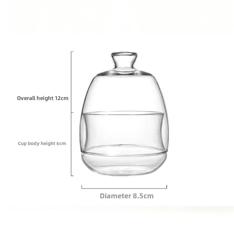 Borosilicate Glass Storage Jars with Lids - Heat Resistant Containers for Sugar