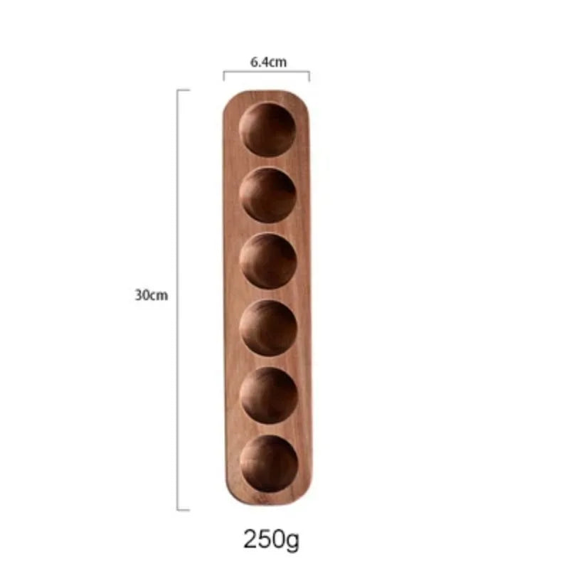 Wooden Egg Storage Rack Organiser — Fridge & Kitchen Holder